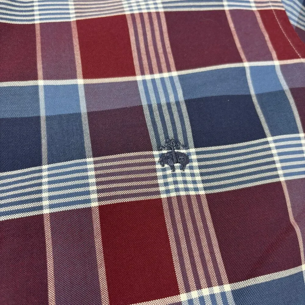 Brooks Brothers Large‎ Red Blue Check Plaid Long Sleeve Button Down Regent Shirt